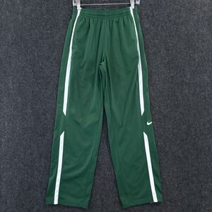 Nike Overtime Pants Men's Medium Green White Track Athletic Warm Up Zipper
